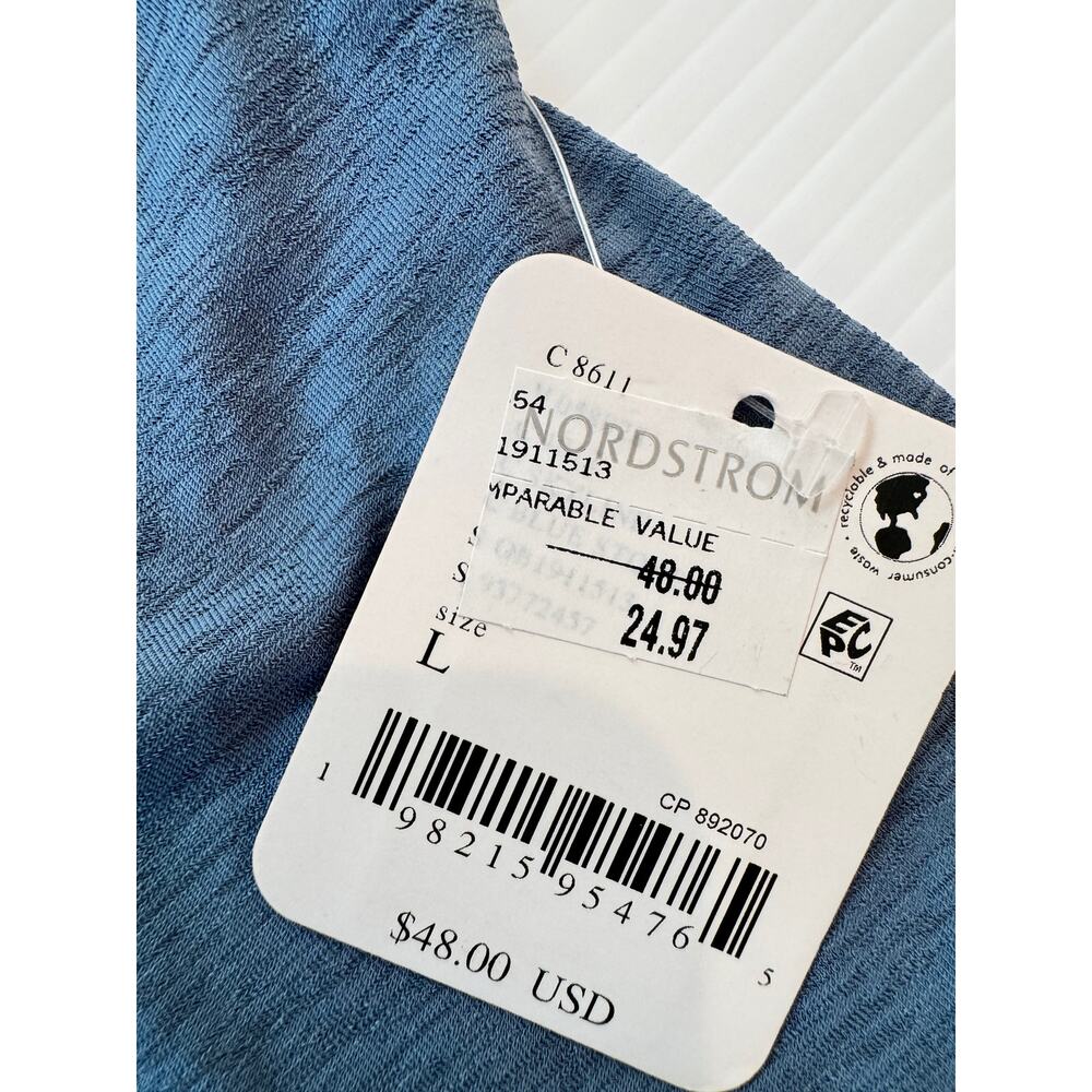 Free People Movement Sport Mode Muscle Tank Large Blue NWT Athleisure Oversized - Picture 11 of 16
